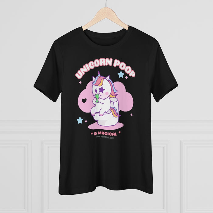 Nerdee's - Women's Premium Tee - "Unicorn Poop"