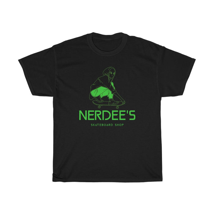 Nerdee's "Alien Skater" - Unisex Heavy Cotton Tee