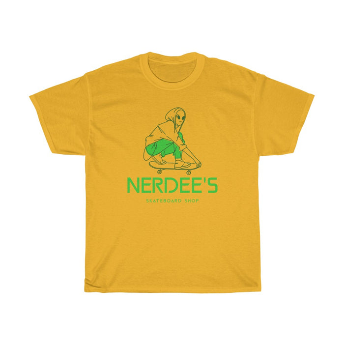 Nerdee's "Alien Skater" - Unisex Heavy Cotton Tee