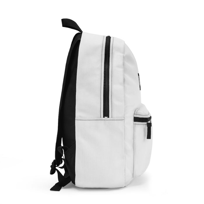 Nerdee's "Black Label" (Design 02) - Backpack - White