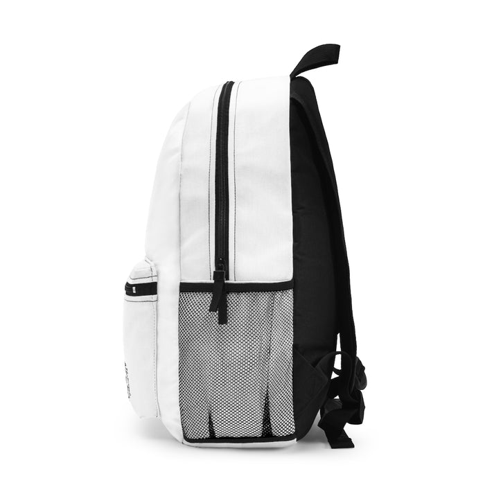 Nerdee's "Black Label" (Design 02) - Backpack - White