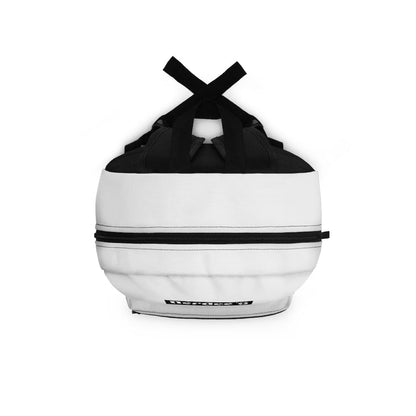 Nerdee's "Black Label" (Design 02) - Backpack - White