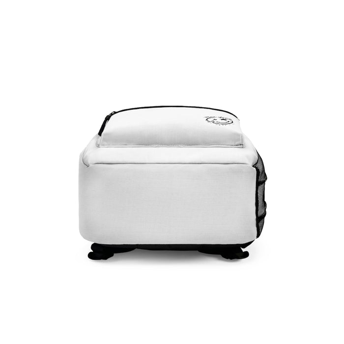 Nerdee's "Black Label" (Design 02) - Backpack - White