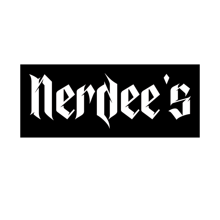 Nerdee's "Black Label" (Design 02) - Backpack - White