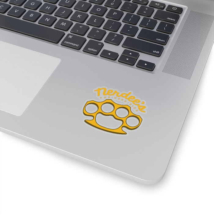 Nerdee's Brass Knuckles (Design 01) Decal - Kiss-Cut Stickers