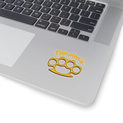 Nerdee's Brass Knuckles (Design 01) Decal - Kiss-Cut Stickers