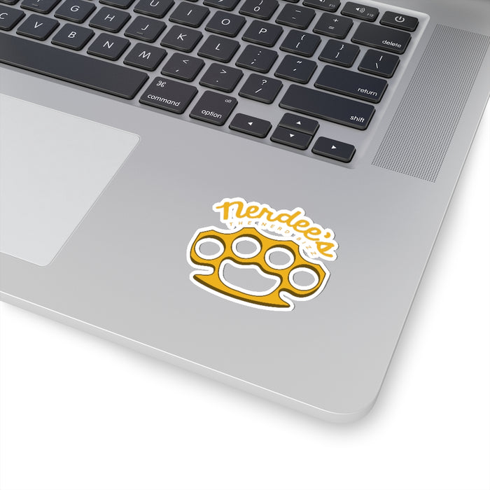 Nerdee's Brass Knuckles (Design 01) Decal - Kiss-Cut Stickers