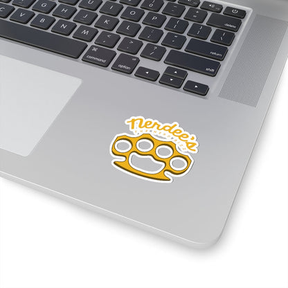 Nerdee's Brass Knuckles (Design 01) Decal - Kiss-Cut Stickers