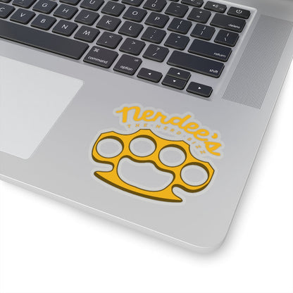 Nerdee's Brass Knuckles (Design 01) Decal - Kiss-Cut Stickers