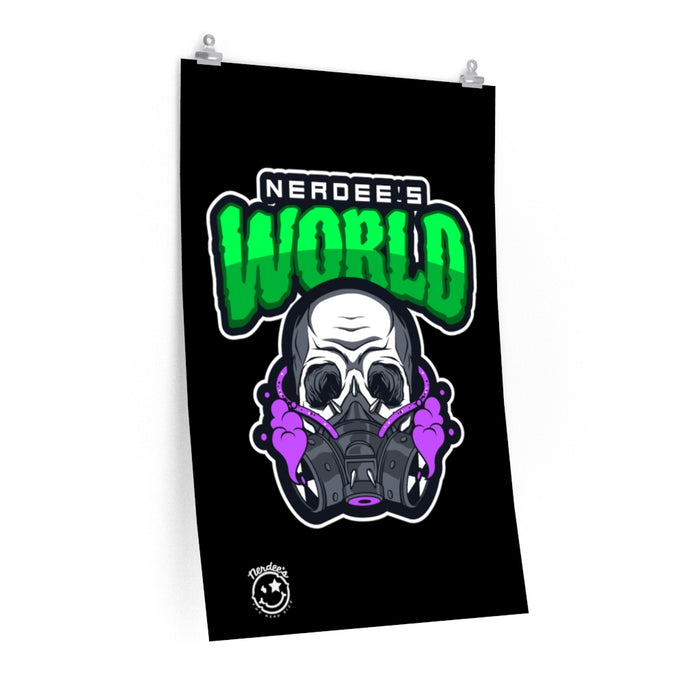 Nerdee's Collectible Art Print - "Nerdee's World - Gassed" - Premium Matte vertical posters