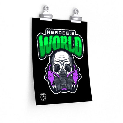 Nerdee's Collectible Art Print - "Nerdee's World - Gassed" - Premium Matte vertical posters