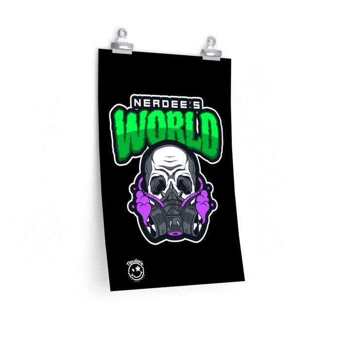 Nerdee's Collectible Art Print - "Nerdee's World - Gassed" - Premium Matte vertical posters