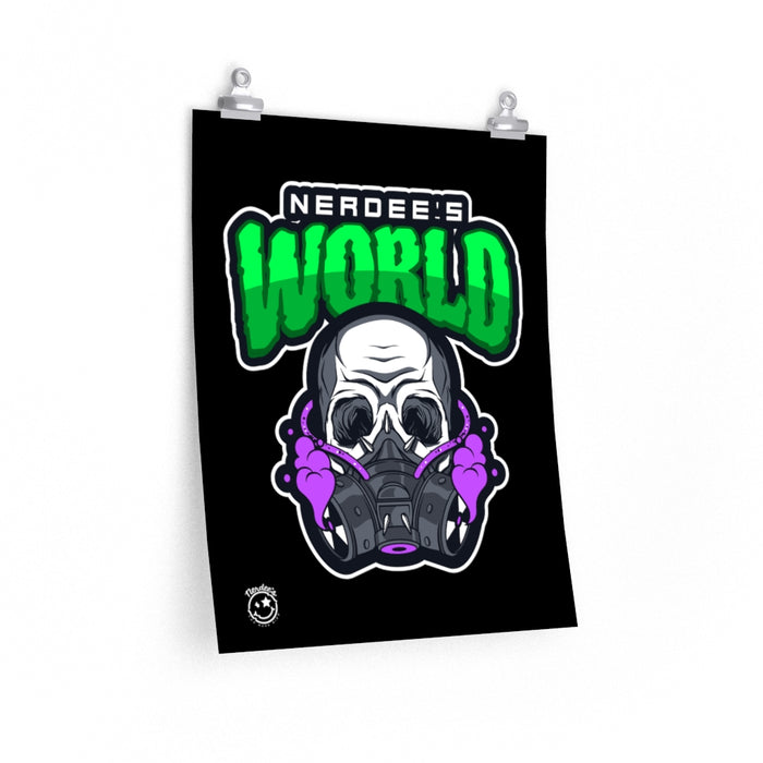 Nerdee's Collectible Art Print - "Nerdee's World - Gassed" - Premium Matte vertical posters