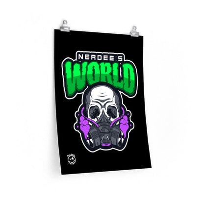 Nerdee's Collectible Art Print - "Nerdee's World - Gassed" - Premium Matte vertical posters