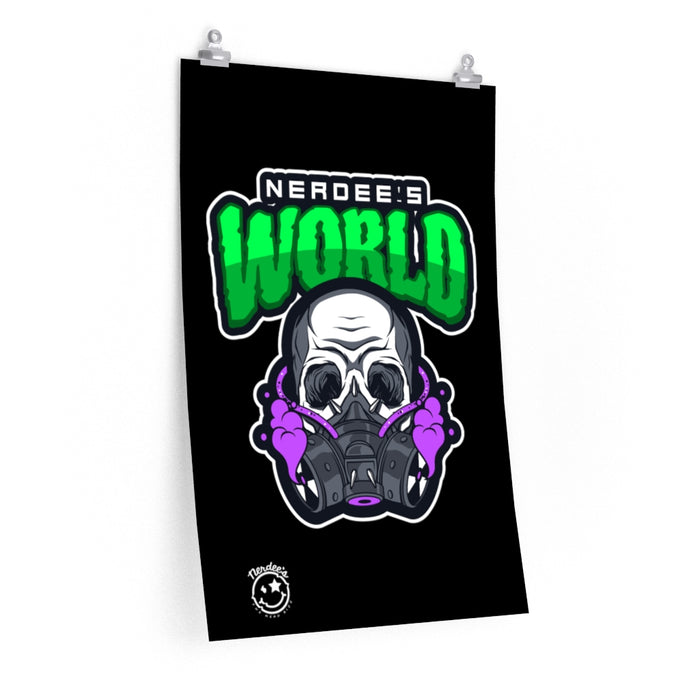 Nerdee's Collectible Art Print - "Nerdee's World - Gassed" - Premium Matte vertical posters