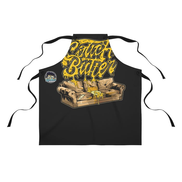 Nerdee's "Couch Butter" Apron - Black