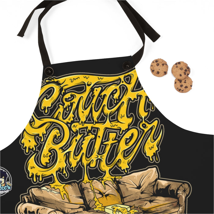 Nerdee's "Couch Butter" Apron - Black