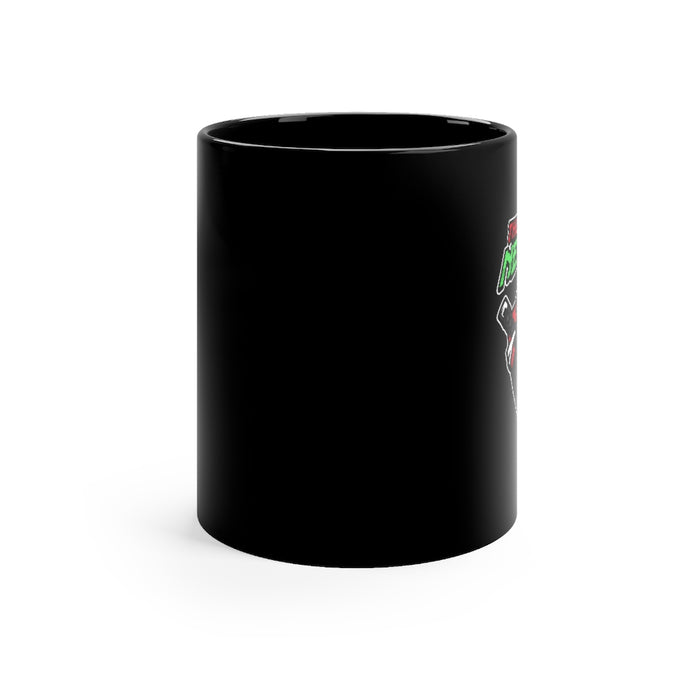 Nerdee's "Gorilla Samurai" Black mug 11oz