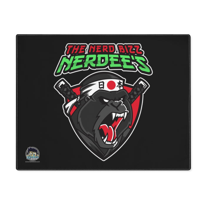 Nerdee's "Gorilla Samurai" Black Placemat