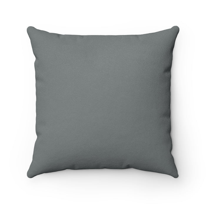 Nerdee's "Gorilla Samurai" Dark Gray Faux Suede Square Pillow
