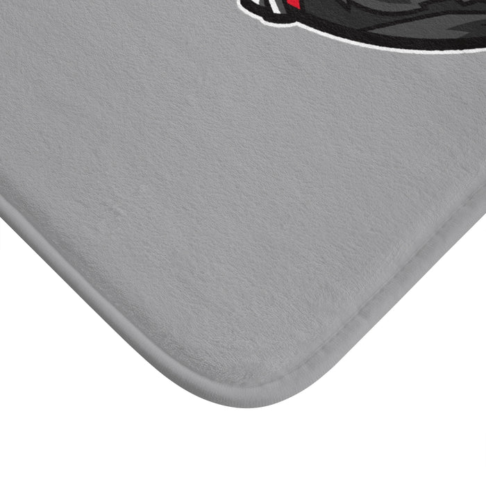 Nerdee's "Gorilla Samurai" Gray Bath Mat