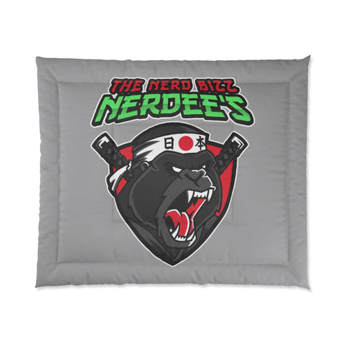 Nerdee's "Gorilla Samurai" Gray Comforter