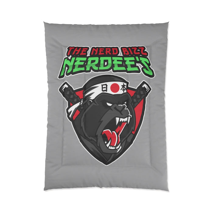 Nerdee's "Gorilla Samurai" Gray Comforter