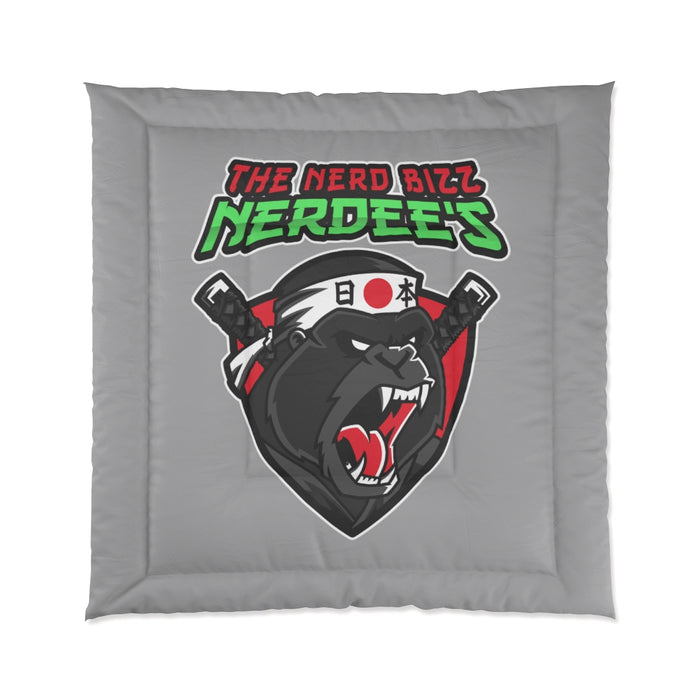 Nerdee's "Gorilla Samurai" Gray Comforter