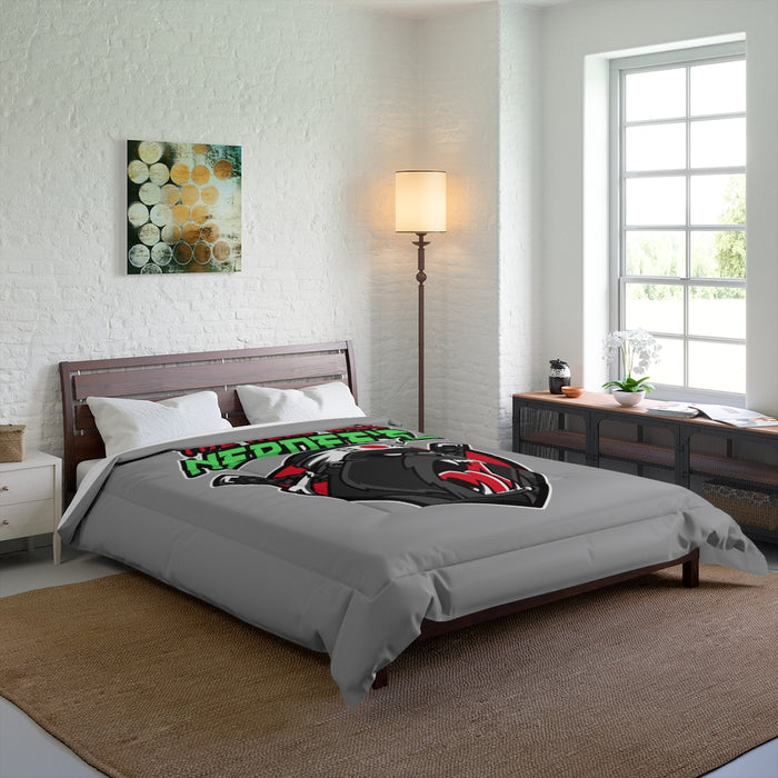 Nerdee's "Gorilla Samurai" Gray Comforter