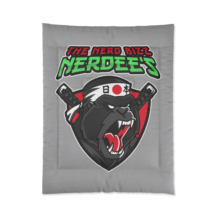 Nerdee's "Gorilla Samurai" Gray Comforter