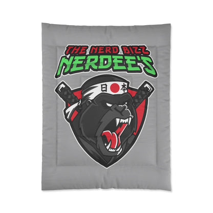 Nerdee's "Gorilla Samurai" Gray Comforter