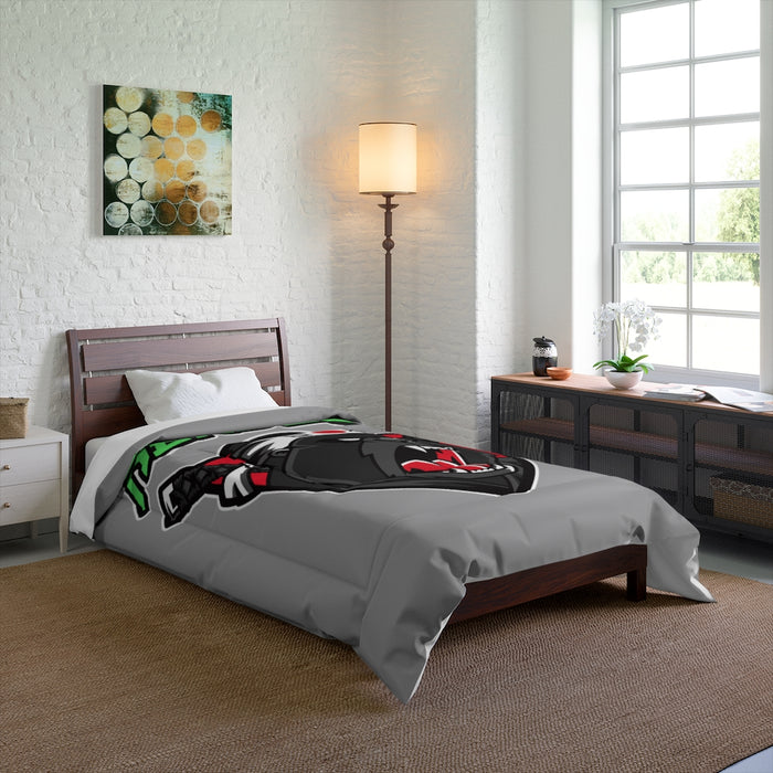 Nerdee's "Gorilla Samurai" Gray Comforter