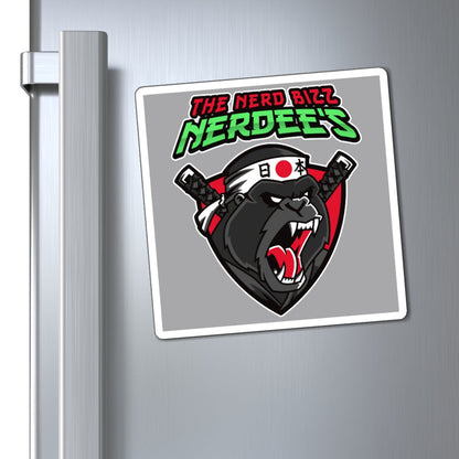 Nerdee's "Gorilla Samurai" Gray Magnets