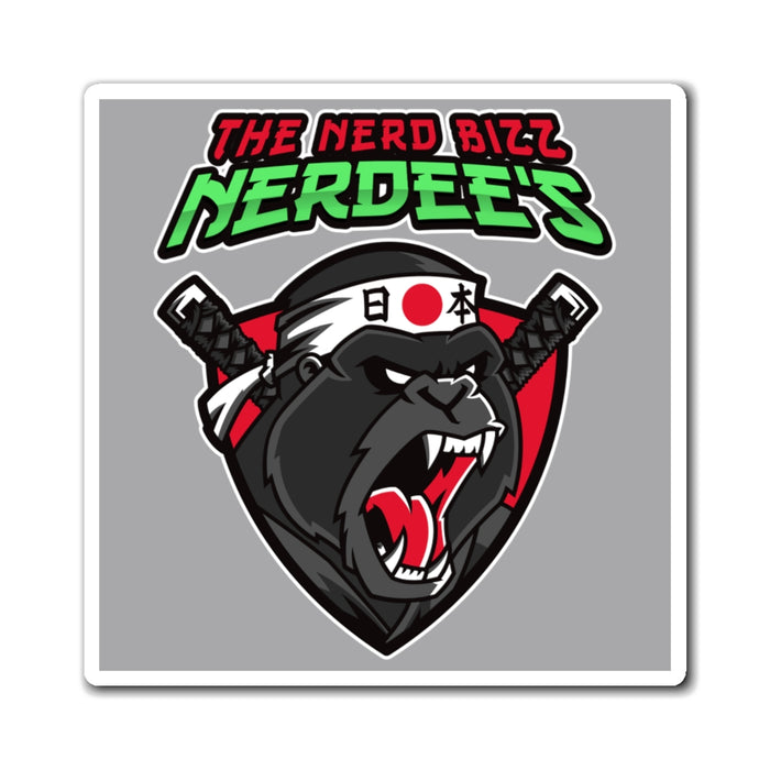 Nerdee's "Gorilla Samurai" Gray Magnets