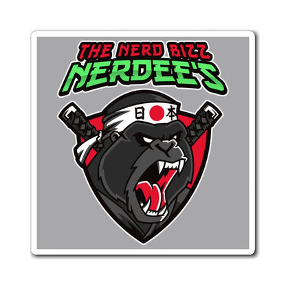 Nerdee's "Gorilla Samurai" Gray Magnets