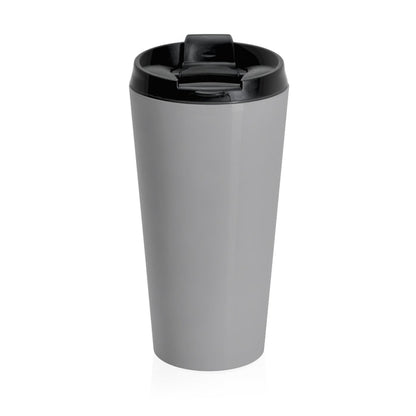 Nerdee's "Gorilla Samurai" Gray Stainless Steel Travel Mug