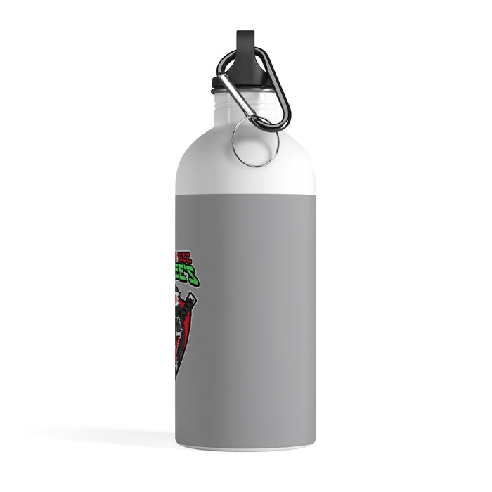 Nerdee's "Gorilla Samurai" Gray Stainless Steel Water Bottle