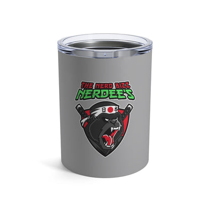 Nerdee's "Gorilla Samurai" Gray Tumbler 10oz