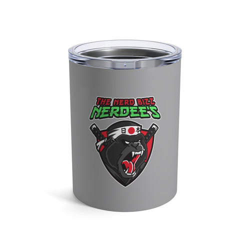 Nerdee's "Gorilla Samurai" Gray Tumbler 10oz