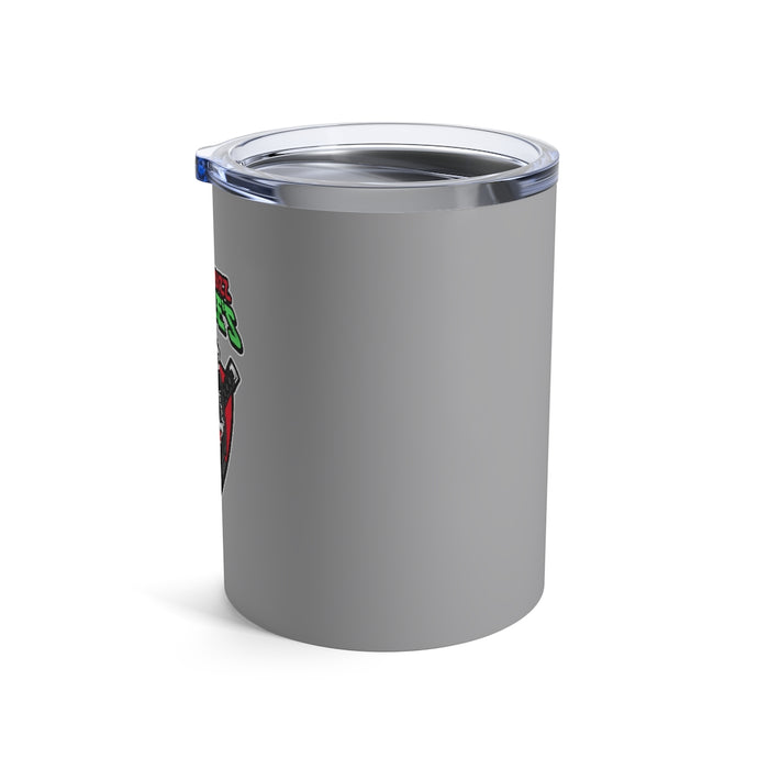 Nerdee's "Gorilla Samurai" Gray Tumbler 10oz