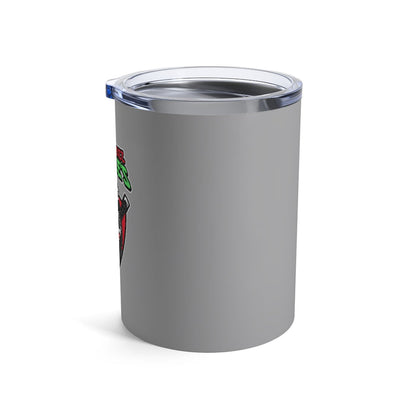 Nerdee's "Gorilla Samurai" Gray Tumbler 10oz
