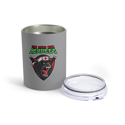 Nerdee's "Gorilla Samurai" Gray Tumbler 10oz