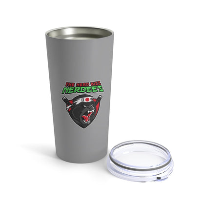 Nerdee's "Gorilla Samurai" Gray Tumbler 20oz