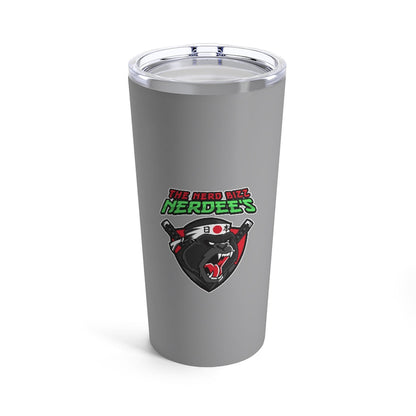 Nerdee's "Gorilla Samurai" Gray Tumbler 20oz