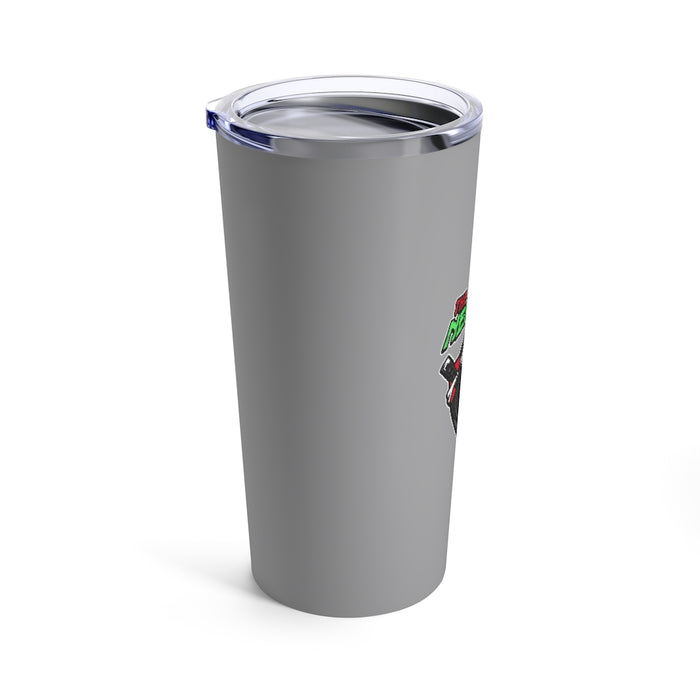 Nerdee's "Gorilla Samurai" Gray Tumbler 20oz