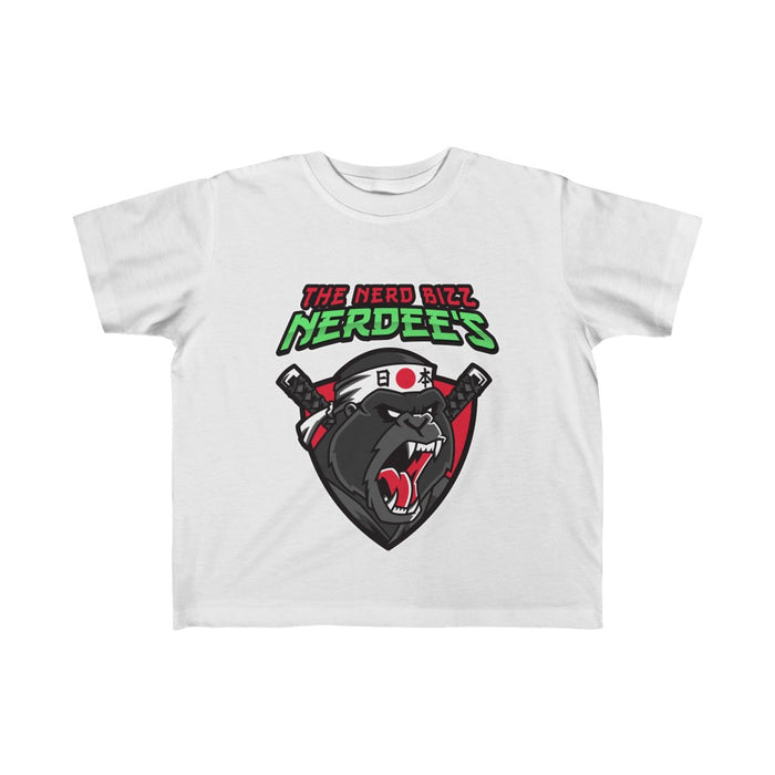 Nerdee's "Gorilla Samurai" Toddler Fine Jersey Tee 2T-6T