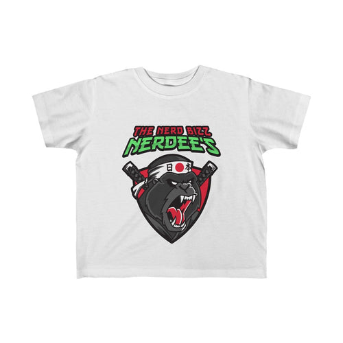 Nerdee's "Gorilla Samurai" Toddler Fine Jersey Tee 2T-6T