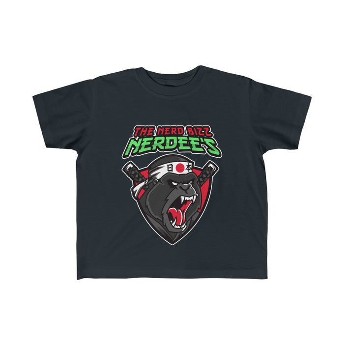 Nerdee's "Gorilla Samurai" Toddler Fine Jersey Tee 2T-6T