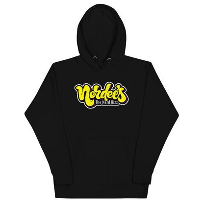 Nerdee's Graffiti (Yellow/Pink) Logo Unisex Hoodie