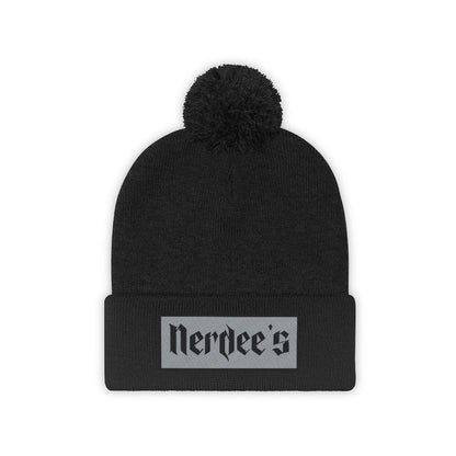 Nerdee's "Gray Label" (design 02) - Pom Pom Beanie
